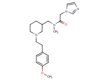 2-(1H-imidazol-1-yl)-N-({1-[2-(4-methoxyphenyl)ethyl]-3-piperidinyl}methyl)-N-methylacetamide