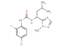 N-(4-chloro-2-fluorophenyl)-N'-[3-methyl-1-(1-methyl-1H-1,2,4-triazol-5-yl)butyl]urea