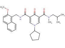1-cyclopentyl-N-isobutyl-N'-[(2-methoxy-1-naphthyl)methyl]-N-methyl-4-oxo-1,4-dihydro-3,5-pyridinedicarboxamide