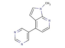 1-methyl-4-(5-pyrimidinyl)-1H-pyrrolo[2,3-b]pyridine