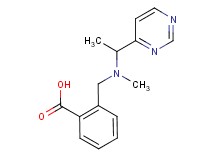 2-{[methyl(1-pyrimidin-4-ylethyl)amino]methyl}benzoic acid