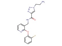1-(2-aminoethyl)-N-{[2-(2-fluorophenoxy)pyridin-3-yl]methyl}-1H-1,2,3-triazole-4-carboxamide