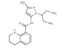 N-[1-(1-ethylpropyl)-3-methyl-1H-pyrazol-5-yl]-1,2,3,4-tetrahydroquinoline-8-carboxamide