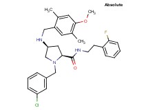 (4S)-1-(3-chlorobenzyl)-N-[2-(2-fluorophenyl)ethyl]-4-[(4-methoxy-2,5-dimethylbenzyl)amino]-L-prolinamide