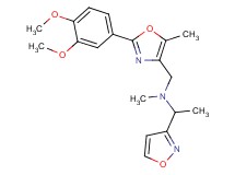 N-{[2-(3,4-dimethoxyphenyl)-5-methyl-1,3-oxazol-4-yl]methyl}-1-(3-isoxazolyl)-N-methylethanamine
