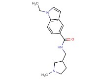 1-ethyl-N-[(1-methylpyrrolidin-3-yl)methyl]-1H-indole-5-carboxamide