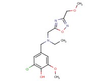 2-chloro-4-[(ethyl{[3-(methoxymethyl)-1,2,4-oxadiazol-5-yl]methyl}amino)methyl]-6-methoxyphenol
