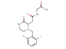 N~2~-{[1-(2-chloro-6-fluorobenzyl)-3-oxo-2-piperazinyl]acetyl}glycinamide