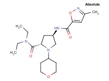 (4R)-N,N-diethyl-4-{[(3-methylisoxazol-5-yl)carbonyl]amino}-1-(tetrahydro-2H-pyran-4-yl)-L-prolinamide