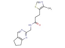 N-(6,7-dihydro-5H-cyclopenta[d]pyrimidin-2-ylmethyl)-3-(4-methyl-1,3-thiazol-5-yl)propanamide