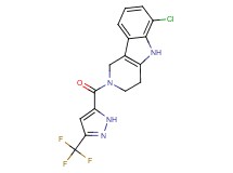 6-chloro-2-{[3-(trifluoromethyl)-1H-pyrazol-5-yl]carbonyl}-2,3,4,5-tetrahydro-1H-pyrido[4,3-b]indole
