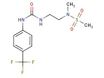 N-methyl-N-{2-[({[4-(trifluoromethyl)phenyl]amino}carbonyl)amino]ethyl}methanesulfonamide