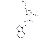 3-methyl-1-propyl-N-(5,6,7,8-tetrahydro[1,2,4]triazolo[4,3-a]pyridin-3-ylmethyl)-1H-pyrazole-4-carboxamide