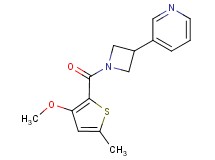 3-{1-[(3-methoxy-5-methyl-2-thienyl)carbonyl]-3-azetidinyl}pyridine