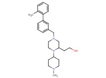 2-[4-[(2'-methyl-3-biphenylyl)methyl]-1-(1-methyl-4-piperidinyl)-2-piperazinyl]ethanol