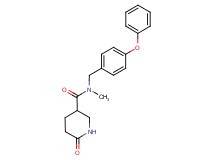 N-methyl-6-oxo-N-(4-phenoxybenzyl)-3-piperidinecarboxamide