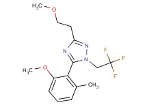 3-(2-methoxyethyl)-5-(2-methoxy-6-methylphenyl)-1-(2,2,2-trifluoroethyl)-1H-1,2,4-triazole