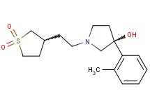 1-[2-(1,1-dioxidotetrahydro-3-thienyl)ethyl]-3-(2-methylphenyl)-3-pyrrolidinol trifluoroacetate (salt)