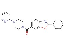 2-cyclohexyl-6-{[4-(2-pyridinyl)-1-piperazinyl]carbonyl}-1,3-benzoxazole