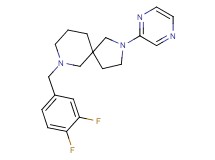 7-(3,4-difluorobenzyl)-2-(2-pyrazinyl)-2,7-diazaspiro[4.5]decane