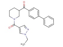 4-biphenylyl{1-[(1-ethyl-1H-pyrazol-4-yl)carbonyl]-3-piperidinyl}methanone
