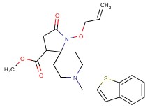 methyl 1-(allyloxy)-8-(1-benzothien-2-ylmethyl)-2-oxo-1,8-diazaspiro[4.5]decane-4-carboxylate