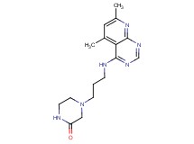 4-{3-[(5,7-dimethylpyrido[2,3-d]pyrimidin-4-yl)amino]propyl}piperazin-2-one