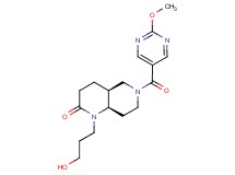 (4aS*,8aR*)-1-(3-hydroxypropyl)-6-[(2-methoxypyrimidin-5-yl)carbonyl]octahydro-1,6-naphthyridin-2(1H)-one