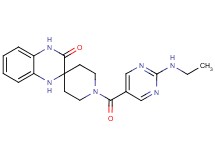 1-{[2-(ethylamino)-5-pyrimidinyl]carbonyl}-1',4'-dihydro-3'H-spiro[piperidine-4,2'-quinoxalin]-3'-one