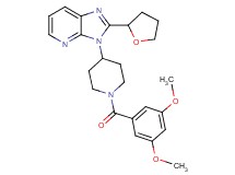 3-[1-(3,5-dimethoxybenzoyl)-4-piperidinyl]-2-(tetrahydro-2-furanyl)-3H-imidazo[4,5-b]pyridine
