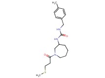 N-(4-methylbenzyl)-N'-{1-[3-(methylthio)propanoyl]azepan-3-yl}urea