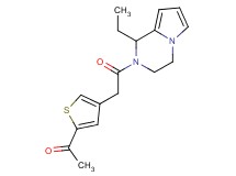 1-{4-[2-(1-ethyl-3,4-dihydropyrrolo[1,2-a]pyrazin-2(1H)-yl)-2-oxoethyl]-2-thienyl}ethanone