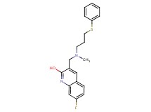 7-fluoro-3-({methyl[3-(phenylthio)propyl]amino}methyl)-2-quinolinol