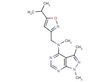N-[(5-isopropyl-3-isoxazolyl)methyl]-N,1,3-trimethyl-1H-pyrazolo[3,4-d]pyrimidin-4-amine
