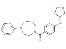 5-[(4-pyrimidin-2-yl-1,4-diazepan-1-yl)carbonyl]-N-(tetrahydrofuran-3-yl)pyridin-2-amine