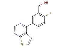 (2-fluoro-5-thieno[2,3-d]pyrimidin-4-ylphenyl)methanol