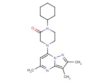 1-cyclohexyl-4-(2,3,5-trimethylpyrazolo[1,5-a]pyrimidin-7-yl)piperazin-2-one