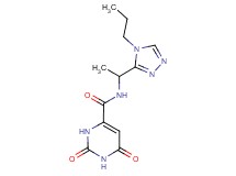 2,6-dioxo-N-[1-(4-propyl-4H-1,2,4-triazol-3-yl)ethyl]-1,2,3,6-tetrahydropyrimidine-4-carboxamide