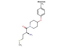 (2S)-1-[4-(4-methylphenoxy)-1-piperidinyl]-4-(methylthio)-1-oxo-2-butanamine