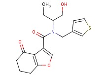 N-[1-(hydroxymethyl)propyl]-4-oxo-N-(3-thienylmethyl)-4,5,6,7-tetrahydro-1-benzofuran-3-carboxamide