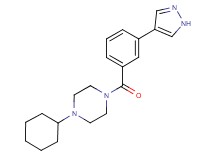 1-cyclohexyl-4-[3-(1H-pyrazol-4-yl)benzoyl]piperazine