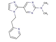 N,N-dimethyl-5-[1-(2-pyridin-2-ylethyl)-1H-imidazol-2-yl]pyrimidin-2-amine