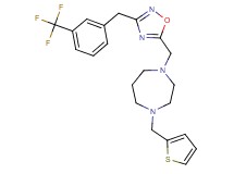 1-(2-thienylmethyl)-4-({3-[3-(trifluoromethyl)benzyl]-1,2,4-oxadiazol-5-yl}methyl)-1,4-diazepane
