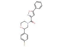 2-(4-fluorophenyl)-4-[(5-phenyl-3-isoxazolyl)carbonyl]morpholine