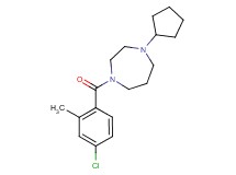 1-(4-chloro-2-methylbenzoyl)-4-cyclopentyl-1,4-diazepane