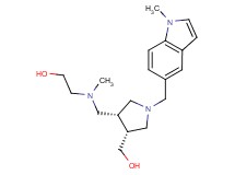 2-[({(3R*,4R*)-4-(hydroxymethyl)-1-[(1-methyl-1H-indol-5-yl)methyl]pyrrolidin-3-yl}methyl)(methyl)amino]ethanol