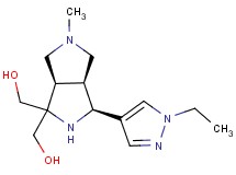 [(3S*,3aS*,6aR*)-3-(1-ethyl-1H-pyrazol-4-yl)-5-methyloctahydropyrrolo[3,4-c]pyrrole-1,1-diyl]dimethanol