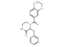 3-benzyl-4-(2,3-dihydro-1,4-benzodioxin-6-ylcarbonyl)piperazin-2-one