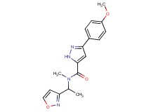 N-[1-(3-isoxazolyl)ethyl]-3-(4-methoxyphenyl)-N-methyl-1H-pyrazole-5-carboxamide