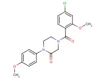4-(4-chloro-2-methoxybenzoyl)-1-(4-methoxyphenyl)-2-piperazinone